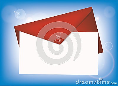 Christmas letter to Santa Stock Photo