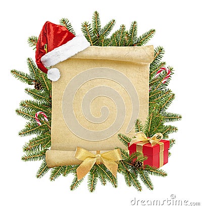 Christmas letter to Santa Stock Photo