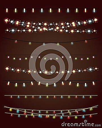 Christmas lights Vector Illustration