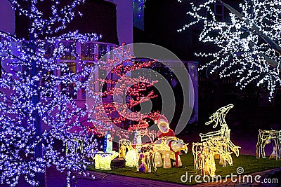 Christmas lights Editorial Stock Photo