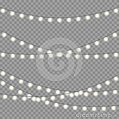 Christmas lights Vector Illustration