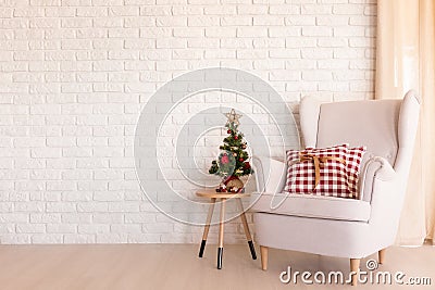 Christmas living room Stock Photo