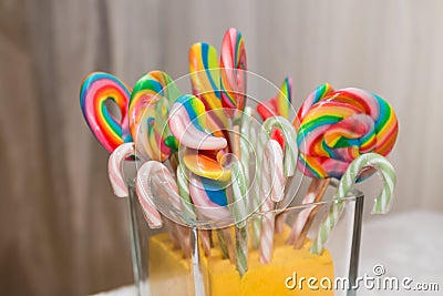 Christmas lollipops Stock Photo