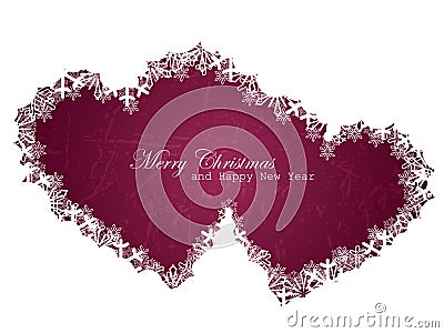 Christmas love background Vector Illustration