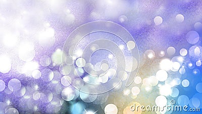 Christmas magic sparkle, light dots, vector bokeh effect on glitter. background wallpaper. Stock Photo