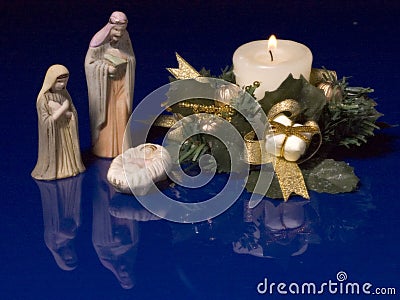 Christmas Manger Stock Photo