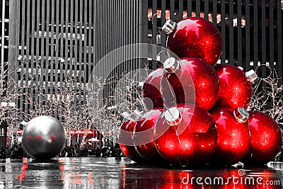 Christmas in Manhattan, NYC Editorial Stock Photo