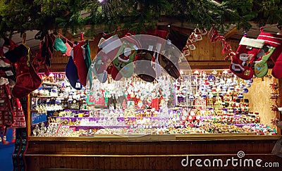 Christmas market in Vienna, Austria Editorial Stock Photo