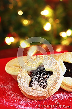 Christmas Mince Pies Stock Photo