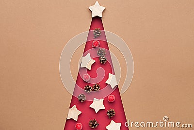 Christmas Minimal Concept Stock Photo