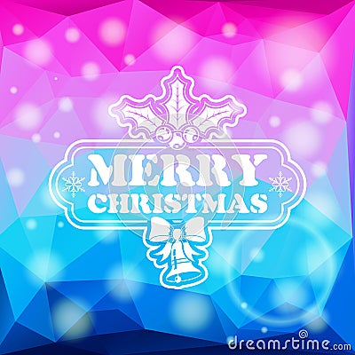 Christmas Mosaic Pattern Vector Illustration