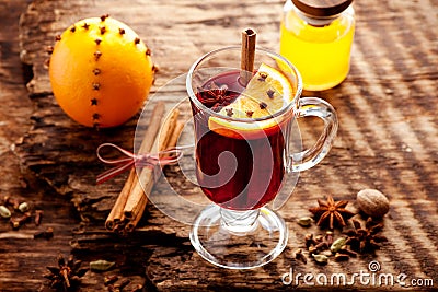 Christmas mulled wine Stock Photo