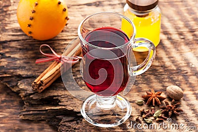 Christmas mulled wine Stock Photo