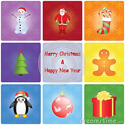 Christmas and New Year background Stock Photo