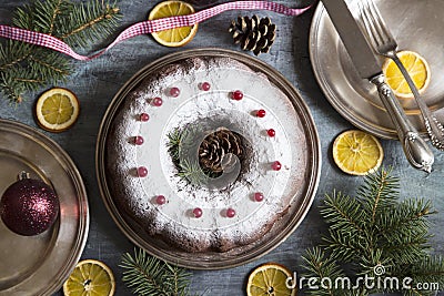 Christmas cake Stock Photo