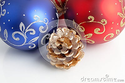 Christmas/New Year decorations Stock Photo