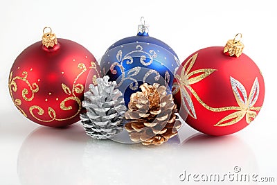 Christmas/New Year decorations Stock Photo