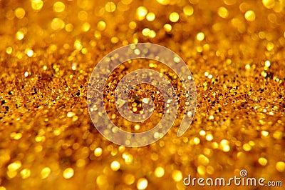 Golden glitter texture Colorfull Blurred abstract background for birthday, anniversary, wedding, new year eve or Christmas. Annive Stock Photo