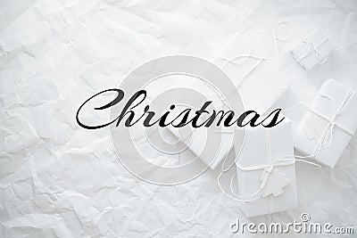 Christmas and New Year holiday background. Xmas greeting card. Winter holidays. Stock Photo