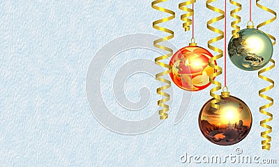 Christmas and New Year's background Stock Photo