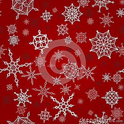 Christmas, new year seamless pattern Vector Illustration