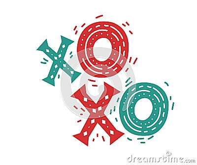 Christmas and New Year set Vector Illustration