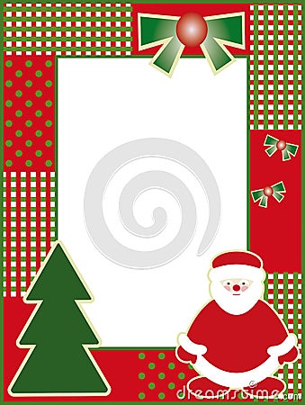 Christmas and new years photo frame Stock Photo