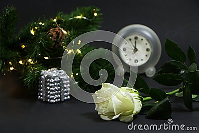 Christmas and New Years symbols of love Stock Photo