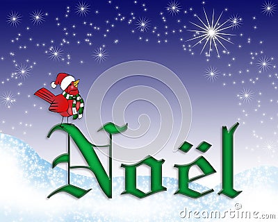 Christmas NOEL Stock Photo