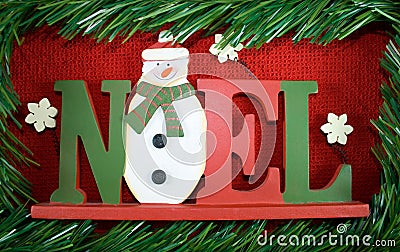 Christmas NOEL sign. Stock Photo