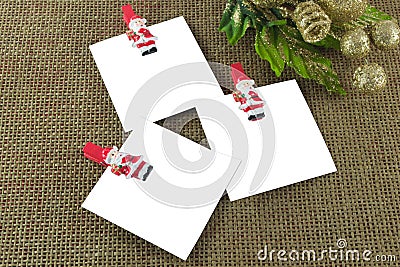 Christmas note cards Stock Photo