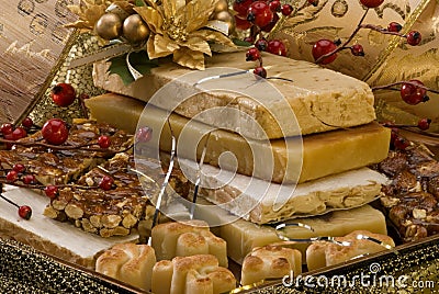 Christmas nougat Stock Photo