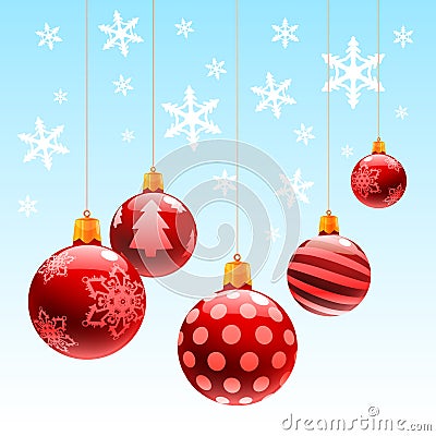 Christmas ornament ball Vector Illustration