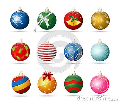Christmas ornaments Vector Illustration