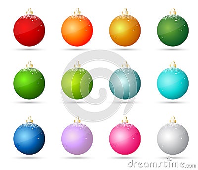Christmas ornaments Vector Illustration
