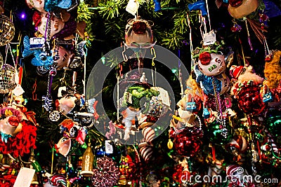 Christmas Ornaments Editorial Stock Photo