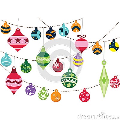 Christmas Ornaments Vector Illustration