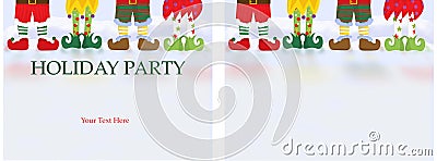 Christmas Party Invitation Card Stock Photo