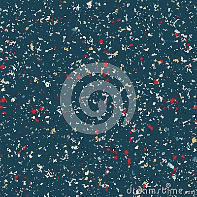 Christmas party sprinkle confetti seamless pattern. Hand drawn texture vector background. Festive xmas scrapbooking paper, Cartoon Illustration