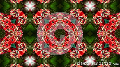 Christmas Pattern. Beautiful kaleidoscope background Stock Photo