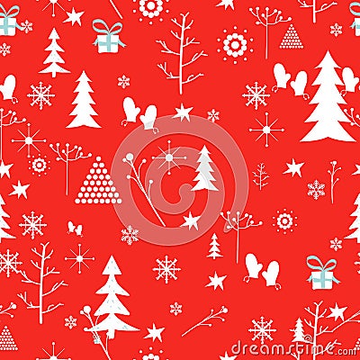 Christmas pattern. Vector Vector Illustration