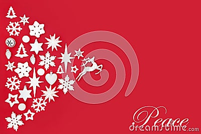 Christmas Peace Abstract Background Stock Photo