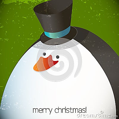 Christmas penguin illustration Vector Illustration