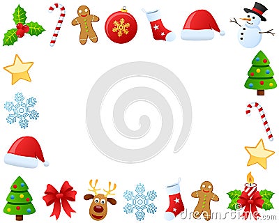 Christmas Photo Frame [2] Vector Illustration