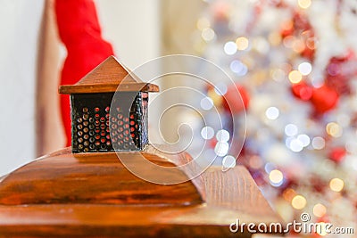 Christmas photoscene, Merry Christmas Stock Photo