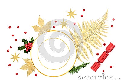 Christmas Place Setting Decorative Abstract Stock Photo