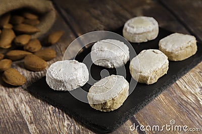 Christmas polvorones close-up Stock Photo