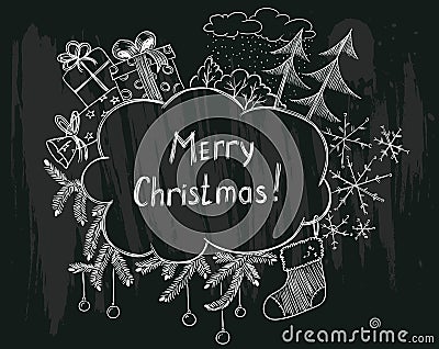 Christmas poster Vector Illustration