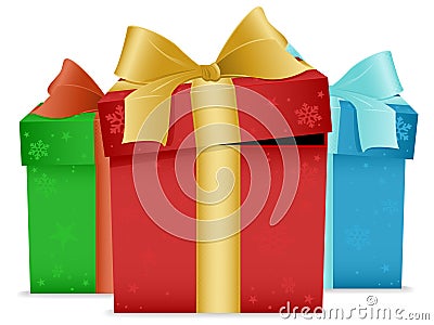 Christmas Presents Vector Illustration