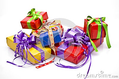 Christmas presents Stock Photo